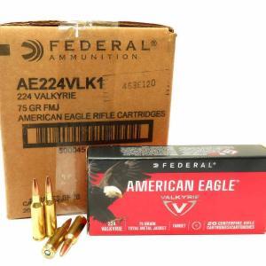224 Valkyrie Ammo 75gr TMJ American Eagle (AE224VLK1) 200 Round Case