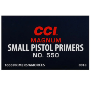 CCI Small Pistol Magnum Primers #550 Box of 1000 (10 Trays of 100)