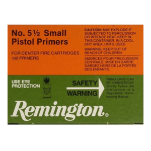 Remington Small Pistol Primers #5-1/2 Box of 1000 (10 Trays of 100)