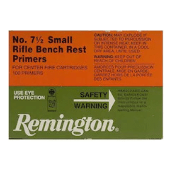 Remington Small Rifle Bench Rest Primers #7-1/2 Box of 1000 (10 Trays of 100) - Ammo-Store