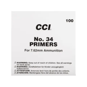CCI Large Rifle 7.62mm NATO-Spec Military Primers #34 Box of 1000 (10 Trays of 100)