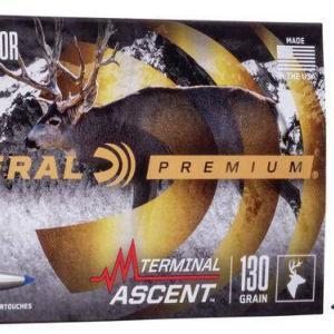 Federal Premium Terminal Ascent Ammunition 6.5 Creedmoor 130 Grain Polymer Tip Bonded Boat Tail Box of 20