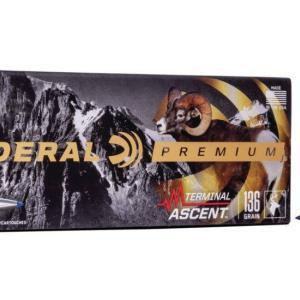 Federal Premium Terminal Ascent Ammunition 270 Winchester Short Magnum (WSM) 136 Grain Polymer Tip Bonded Boat Tail Box of 20